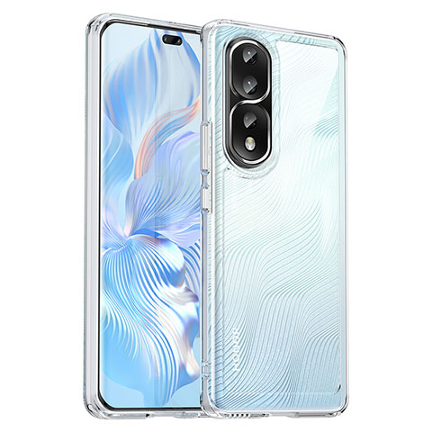 Custodia Silicone Trasparente Laterale Cover J01S per Huawei Honor 80 Pro 5G Chiaro