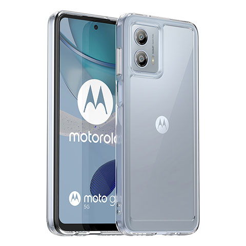 Custodia Silicone Trasparente Laterale Cover J01S per Motorola Moto G53 5G Chiaro