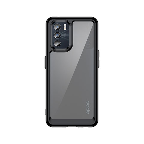 Custodia Silicone Trasparente Laterale Cover J01S per Oppo K9 Pro 5G Nero