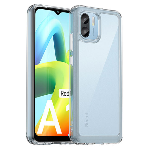 Custodia Silicone Trasparente Laterale Cover J01S per Xiaomi Redmi A2 Grigio