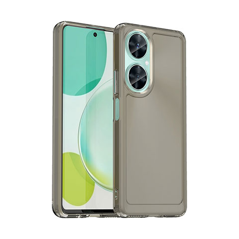 Custodia Silicone Trasparente Laterale Cover J02S per Huawei Nova 11i Grigio