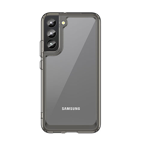 Custodia Silicone Trasparente Laterale Cover M03 per Samsung Galaxy S21 FE 5G Grigio