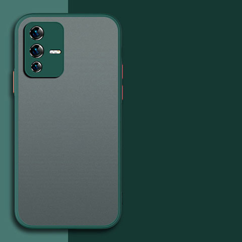 Custodia Silicone Trasparente Laterale Cover P01 per Vivo V23 Pro 5G Verde Notte