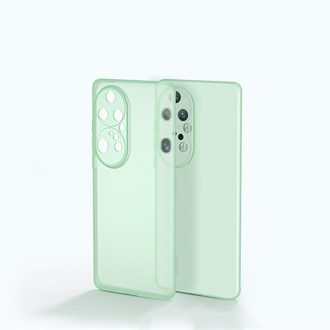 Custodia Silicone Trasparente Laterale Cover per Huawei P50e Verde