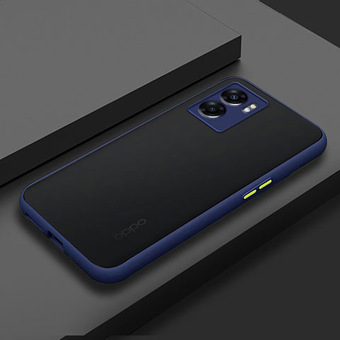 Custodia Silicone Trasparente Laterale Cover per OnePlus Nord N300 5G Blu