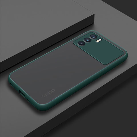 Custodia Silicone Trasparente Laterale Cover per Oppo K9 Pro 5G Verde Notte