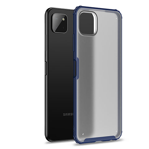 Custodia Silicone Trasparente Laterale Cover per Samsung Galaxy F42 5G Blu