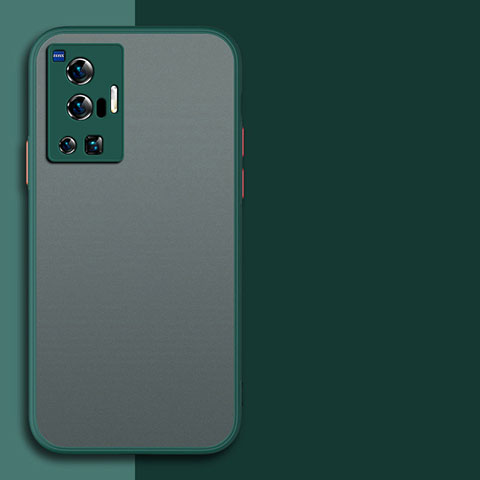 Custodia Silicone Trasparente Laterale Cover per Vivo X70 Pro 5G Verde Notte