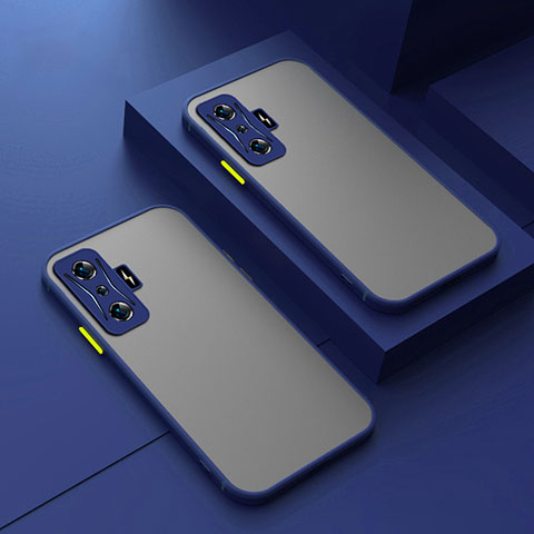 Custodia Silicone Trasparente Laterale Cover per Xiaomi Poco F4 GT 5G Blu