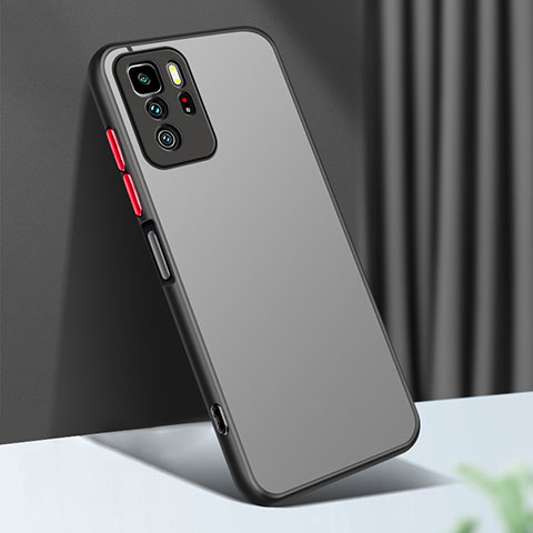 Custodia Silicone Trasparente Laterale Cover per Xiaomi Redmi Note 10 Pro 5G Nero