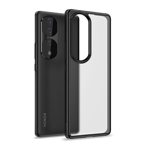 Custodia Silicone Trasparente Laterale Cover WL1 per Huawei Honor 70 Pro+ Plus 5G Nero