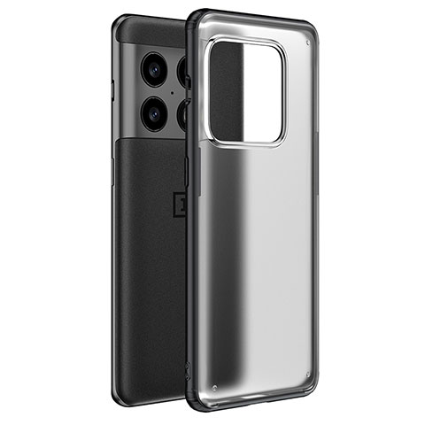 Custodia Silicone Trasparente Laterale Cover WL1 per OnePlus 10 Pro 5G Nero