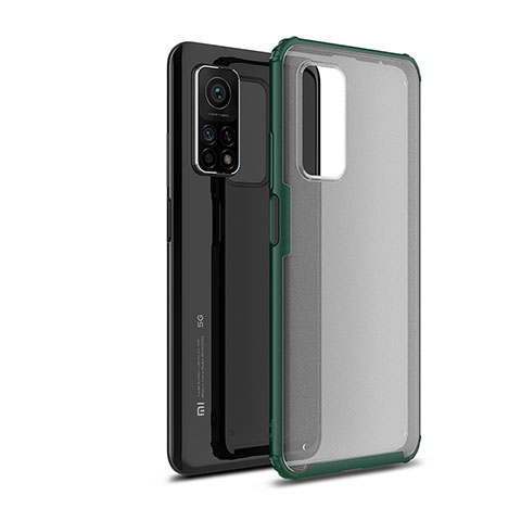 Custodia Silicone Trasparente Laterale Cover WL1 per Xiaomi Mi 10T 5G Verde