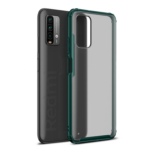 Custodia Silicone Trasparente Laterale Cover WL1 per Xiaomi Redmi 9 Power Verde