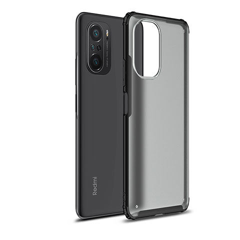 Custodia Silicone Trasparente Laterale Cover WL1 per Xiaomi Redmi K40 Pro+ Plus 5G Nero