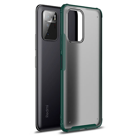 Custodia Silicone Trasparente Laterale Cover WL1 per Xiaomi Redmi Note 10 Pro 5G Verde