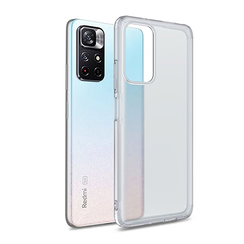 Custodia Silicone Trasparente Laterale Cover WL1 per Xiaomi Redmi Note 11 5G Chiaro