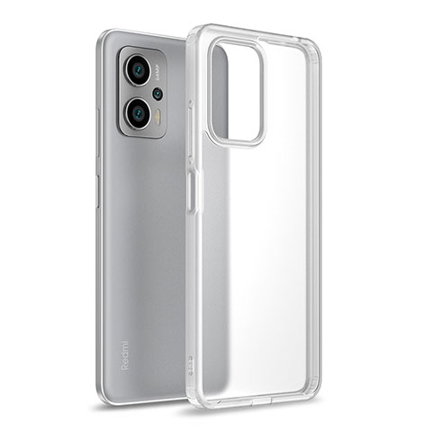 Custodia Silicone Trasparente Laterale Cover WL1 per Xiaomi Redmi Note 11T Pro+ Plus 5G Chiaro