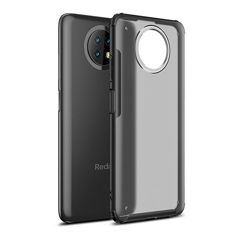 Custodia Silicone Trasparente Laterale Cover WL1 per Xiaomi Redmi Note 9 5G Nero