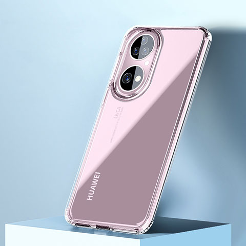 Custodia Silicone Trasparente Laterale Cover WL2 per Huawei P50e Chiaro