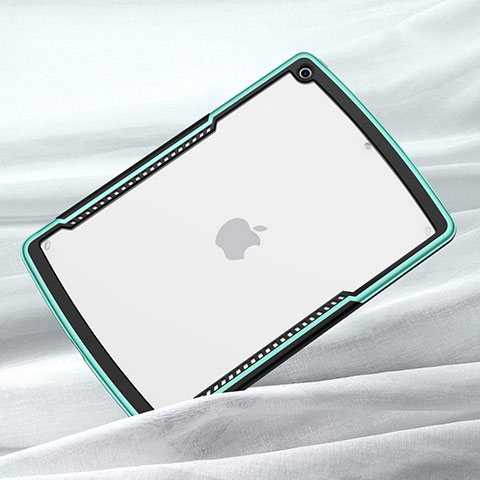 Custodia Silicone Trasparente Specchio Laterale Cover per Apple iPad 10.2 (2020) Verde