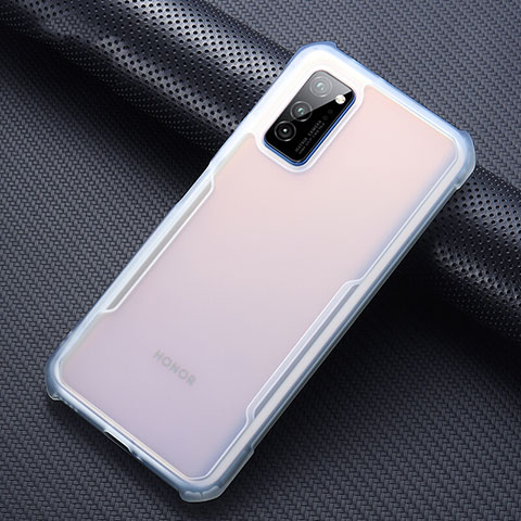 Custodia Silicone Trasparente Specchio Laterale Cover per Huawei Honor View 30 5G Chiaro