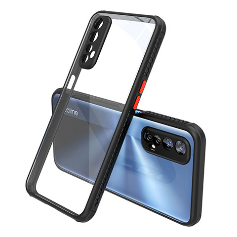 Custodia Silicone Trasparente Specchio Laterale Cover per Realme Narzo 20 Pro Nero