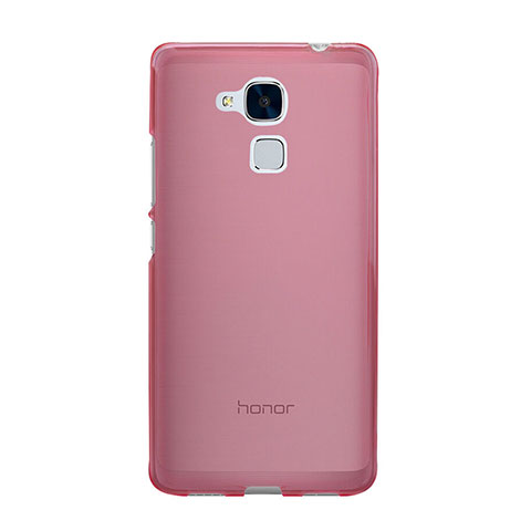 Custodia Silicone Trasparente Ultra Slim Morbida per Huawei GR5 Mini Rosa