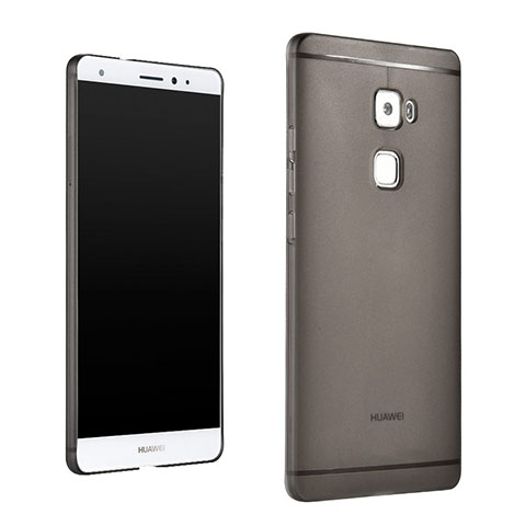 Custodia Silicone Trasparente Ultra Slim Morbida per Huawei Mate S Grigio