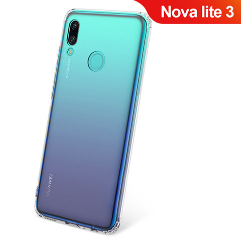 Custodia Silicone Trasparente Ultra Slim Morbida per Huawei Nova Lite 3 Chiaro