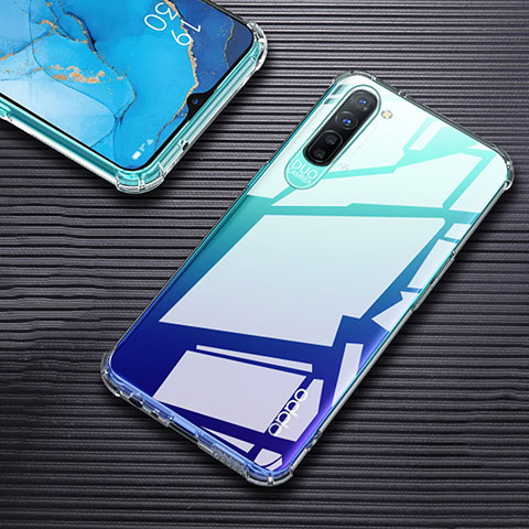 Custodia Silicone Trasparente Ultra Slim Morbida per Oppo Reno3 Chiaro