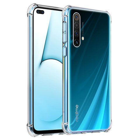 Custodia Silicone Trasparente Ultra Slim Morbida per Realme X50t 5G Chiaro