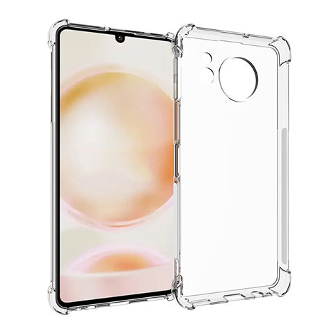 Custodia Silicone Trasparente Ultra Slim Morbida per Sharp Aquos Sense7 Plus Chiaro