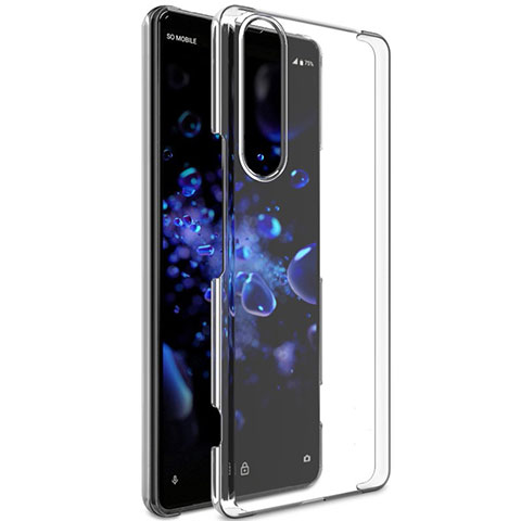 Custodia Silicone Trasparente Ultra Slim Morbida per Sony Xperia 1 II Chiaro