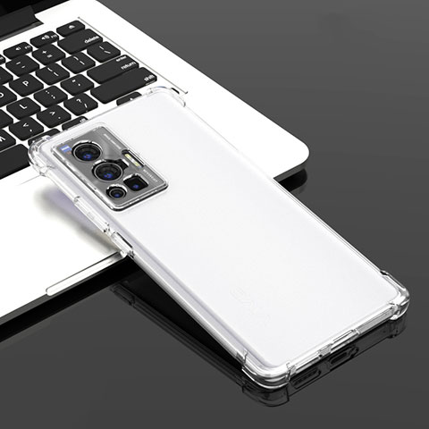 Custodia Silicone Trasparente Ultra Slim Morbida per Vivo X70 Pro 5G Chiaro