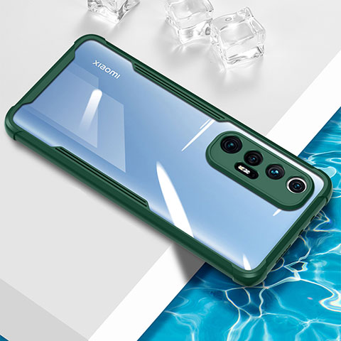 Custodia Silicone Trasparente Ultra Sottile Cover Morbida BH1 per Xiaomi Mi 10S 5G Verde