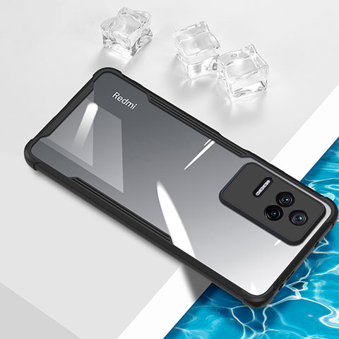 Custodia Silicone Trasparente Ultra Sottile Cover Morbida BH1 per Xiaomi Poco F4 5G Nero