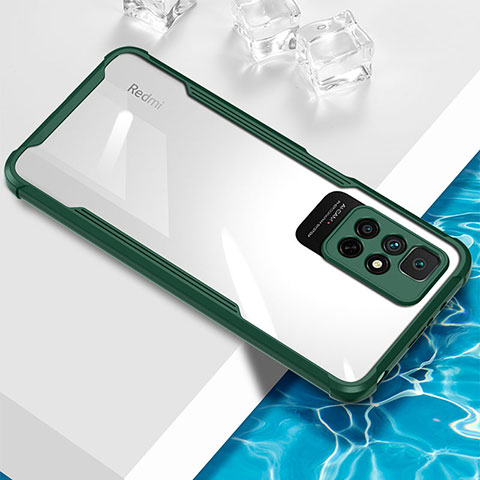 Custodia Silicone Trasparente Ultra Sottile Cover Morbida BH1 per Xiaomi Poco M4 Pro 5G Verde