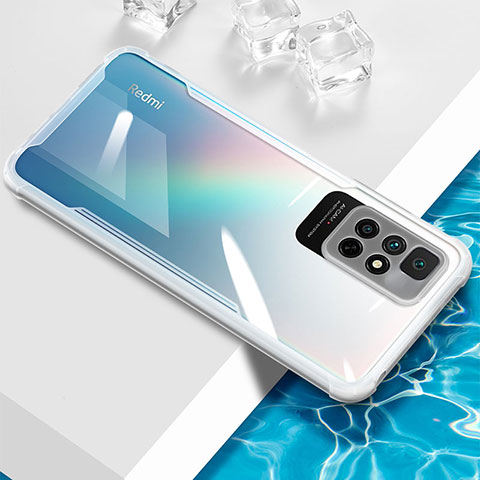 Custodia Silicone Trasparente Ultra Sottile Cover Morbida BH1 per Xiaomi Redmi 10 (2022) Bianco