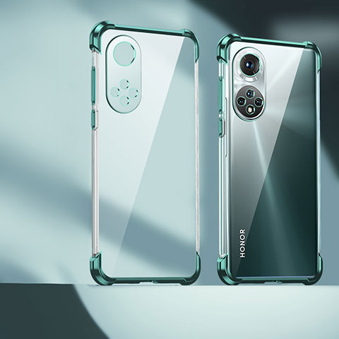 Custodia Silicone Trasparente Ultra Sottile Cover Morbida D01 per Huawei Nova 9 Pro Verde