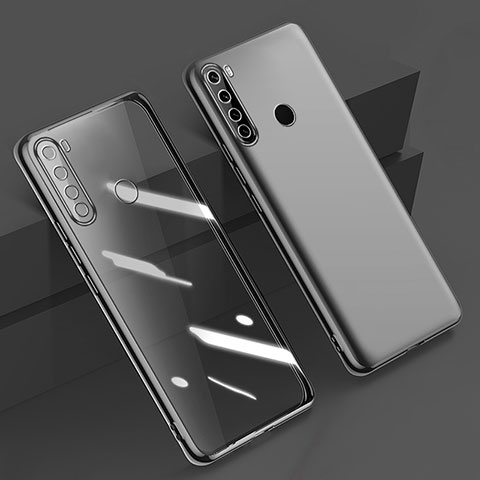 Custodia Silicone Trasparente Ultra Sottile Cover Morbida D01 per Xiaomi Redmi Note 8 (2021) Nero