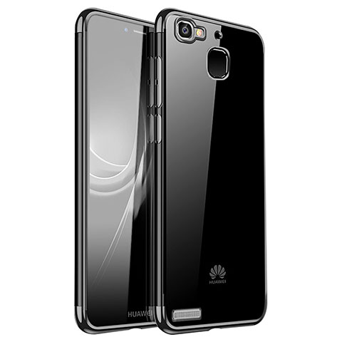 Custodia Silicone Trasparente Ultra Sottile Cover Morbida H01 per Huawei G8 Mini Nero