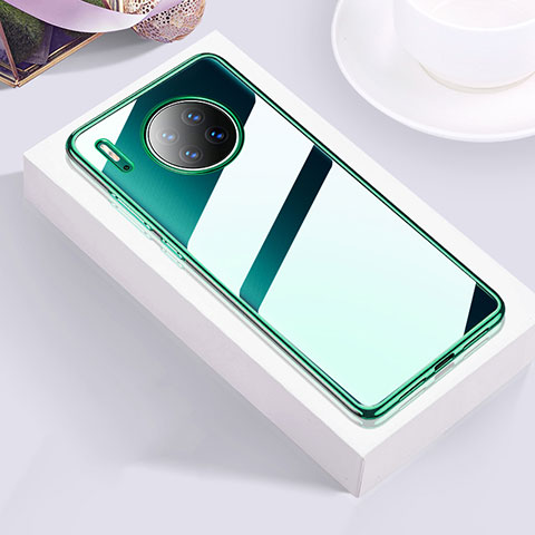 Custodia Silicone Trasparente Ultra Sottile Cover Morbida H01 per Huawei Mate 30 Verde