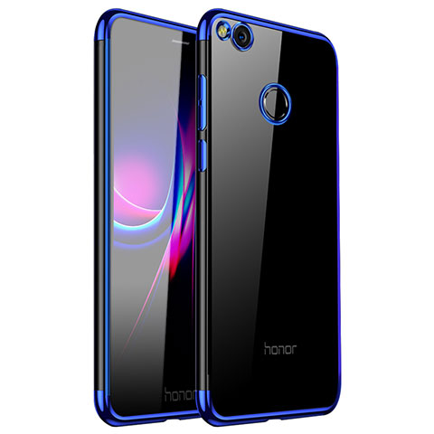 Custodia Silicone Trasparente Ultra Sottile Cover Morbida H01 per Huawei Nova Lite Blu