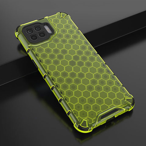 Custodia Silicone Trasparente Ultra Sottile Cover Morbida H01 per Oppo A93 Verde