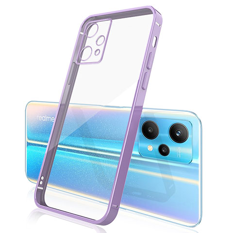 Custodia Silicone Trasparente Ultra Sottile Cover Morbida H01 per Realme 9 Pro 5G Viola