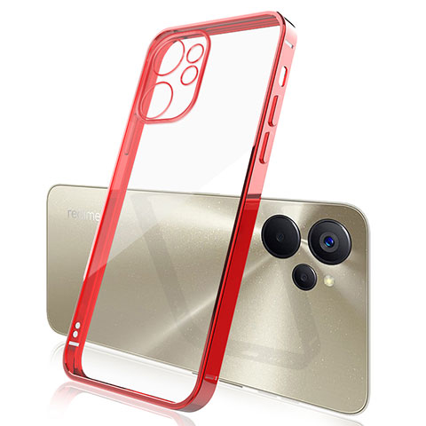Custodia Silicone Trasparente Ultra Sottile Cover Morbida H01 per Realme 9i 5G Rosso