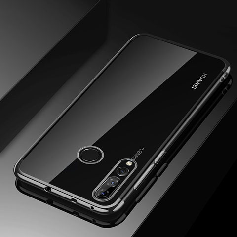 Custodia Silicone Trasparente Ultra Sottile Cover Morbida H03 per Huawei Honor 20 Lite Nero