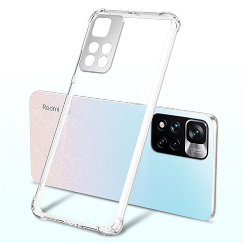 Custodia Silicone Trasparente Ultra Sottile Cover Morbida H03 per Xiaomi Mi 11i 5G (2022) Chiaro