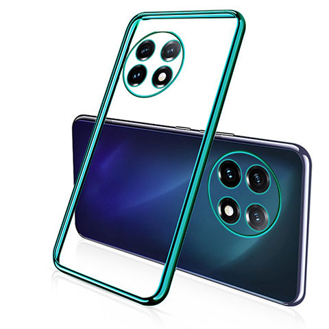 Custodia Silicone Trasparente Ultra Sottile Cover Morbida H05 per OnePlus Ace 2 Pro 5G Verde